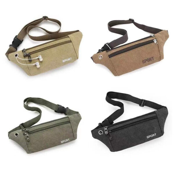 Classic Waterproof Unisex Waist Bag - Image 2