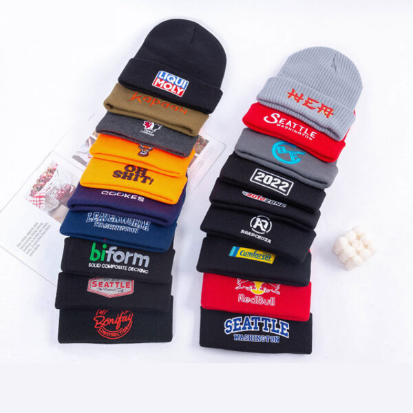 Acrylic Custom Knit Beanie - Unisex - Image 4