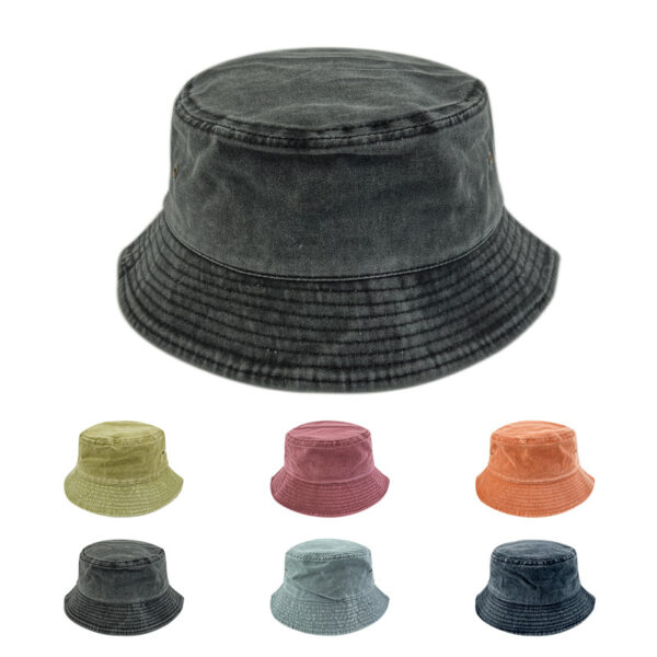 Custom Vintage Washed Bucket Hats - Unisex Embroidery Fisher Hat - Image 4