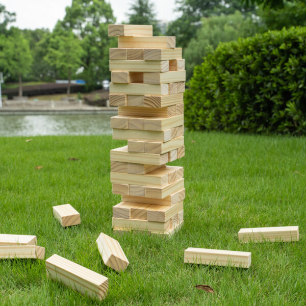 Custom Large Wooden Building Blocks - Kids Garden Yard Sets - Image 3