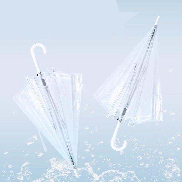 Custom Logo Plastic Windproof Umbrella - Image 2