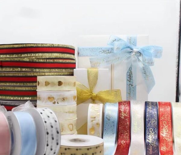 Custom Logo Satin Ribbon for Gift Wrapping - Image 5