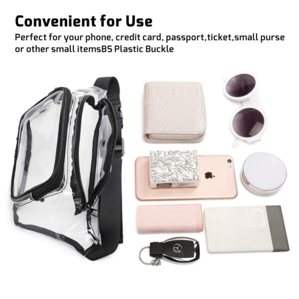 Waterproof Clear PVC Waist Bag - Unisex Fanny Pack - Image 2