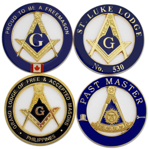 Custom Masonic Lapel Pin - Paint Enamel Badge - Image 4