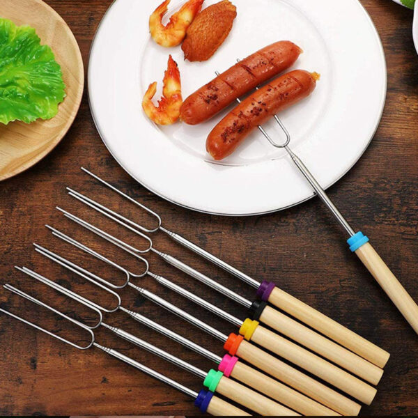 Wholesale Telescopic BBQ Forks - Adjustable Roasting Sticks - Image 2