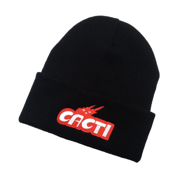 Custom Embroidered Acrylic Knitted Winter Beanies - Image 2