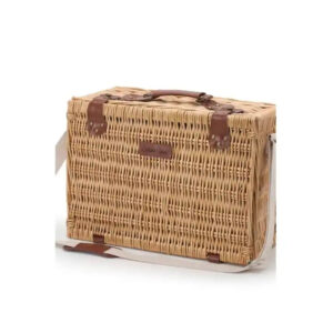 Factory Direct Willow Picnic Baskets Set for 4 - Wicker Hamper Sets