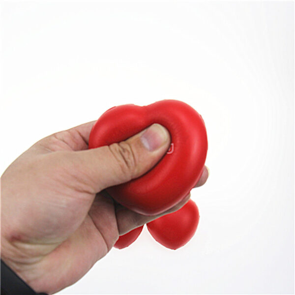 Custom Heart PU Stress Balls - Promotional Kids Gift Toys - Image 4