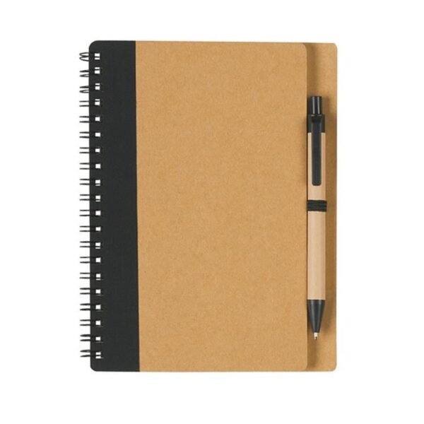 Wholesale A5 Kraft Spiral Notebook, Lined, Eco-Friendly - Image 2
