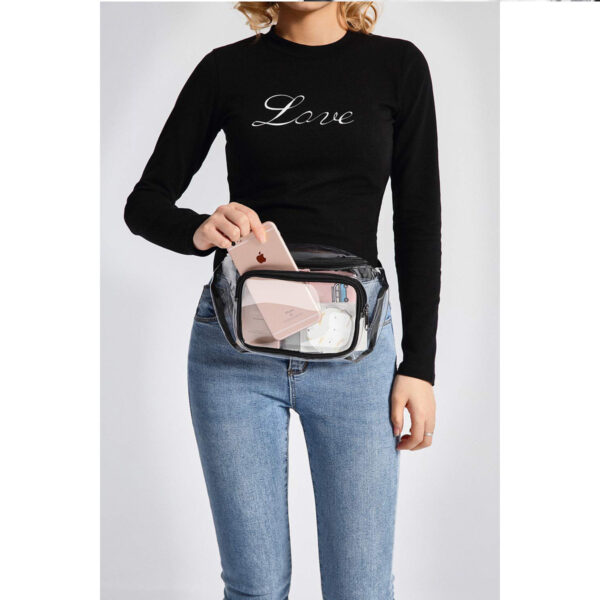 Waterproof Clear PVC Waist Bag - Unisex Fanny Pack - Image 4