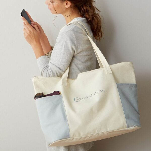 12Oz Women's Canvas Tote - Custom Logo Eco Bag - Image 4