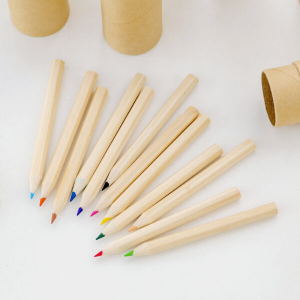 12 Colors 7-Inch Wooden Pencil Set for Kids & Students - Image 3