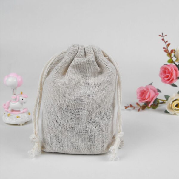 Reusable Cotton Muslin Drawstring Gift Bags - Image 5