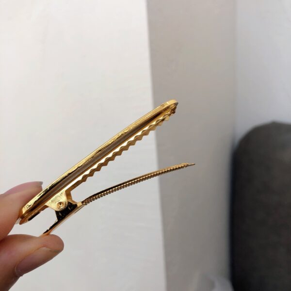 Elegant Metal Hairpin - Lettering Side Clip - Image 4