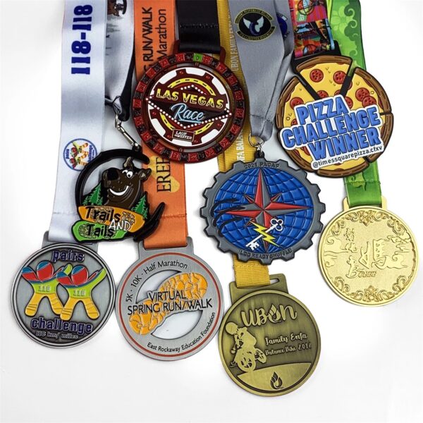 Custom Metal Soccer Medals for Sports Competition - Image 2