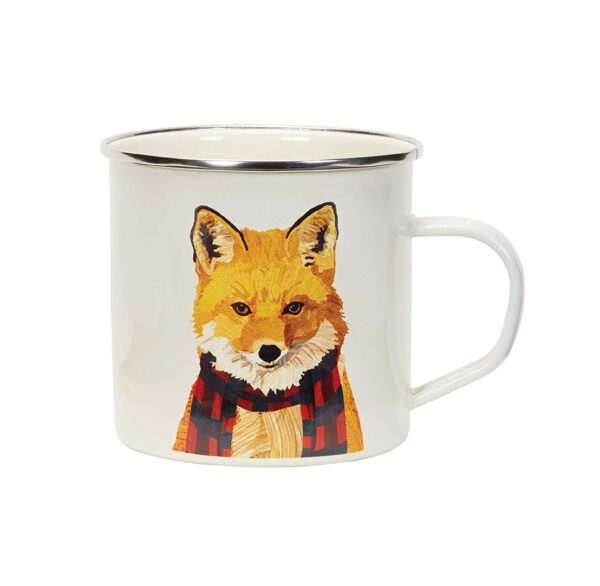 12oz Custom Logo Metal Tin Enamel Camping Mugs - Reusable Handle Cups - Image 3