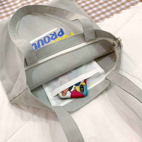 Large Cotton Shopping Bags, Reusable, Portable Totes - Image 2
