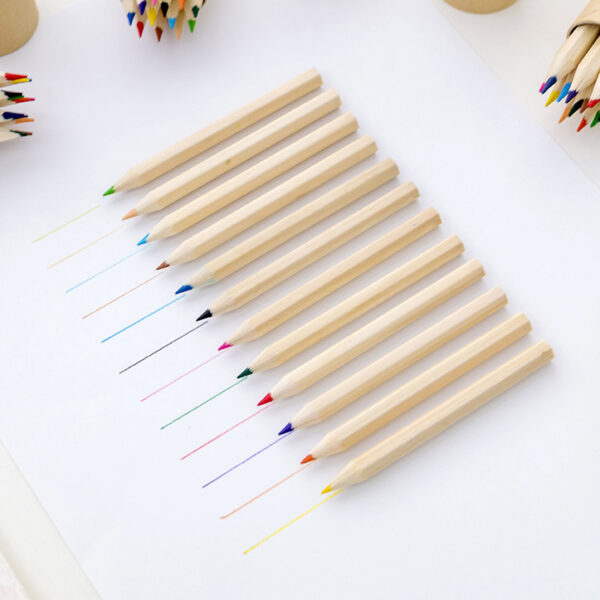 12 Colors 7-Inch Wooden Pencil Set for Kids & Students - Image 4