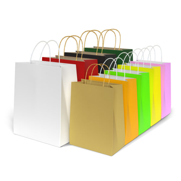 Kraft Paper Shopping Bag - Eco Flat Handle Gift Bag - Image 2