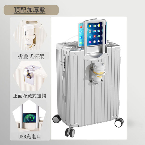 Luxury 28" Travel ABS Aluminum Suitcase Trolley - Image 5