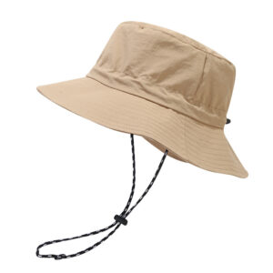 Custom Waterproof UV Sun Hat - Packable, Chin Strap, Wide Brim