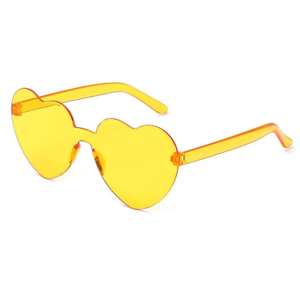 Peach Heart Sunglasses - Girls' Trendy Shades - Image 4
