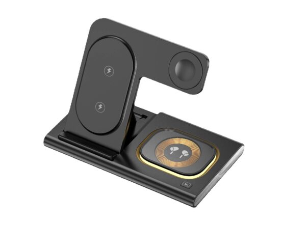 3-in-1 Qi Wireless Charger - Phone, Watch, Earphone Stand - Image 4