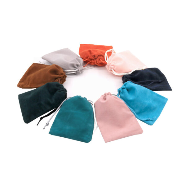 Portable Velvet Jewelry Packaging Drawstring Bags - Image 2