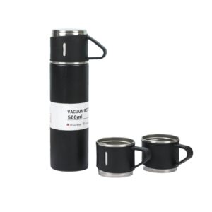 Minimalist Stainless Steel Vacuum Flask Mug Set