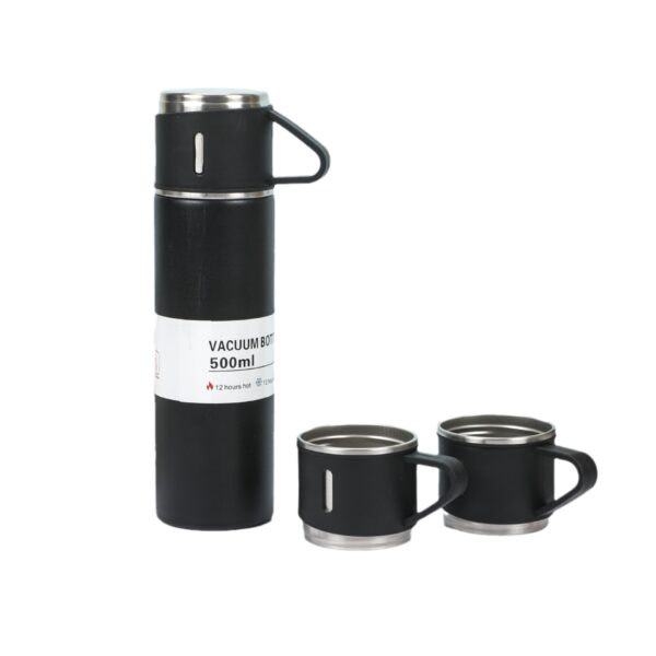 Minimalist Stainless Steel Vacuum Flask Mug Set