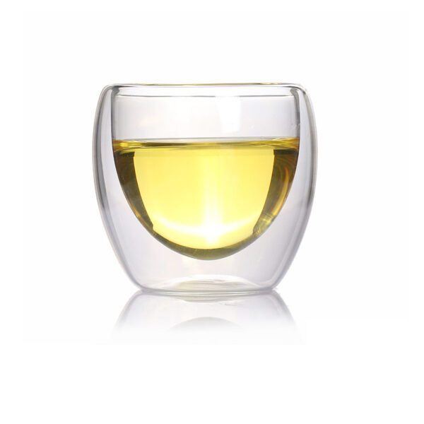 Heat-Resistant Double Wall Clear Coffee Mugs - Image 4