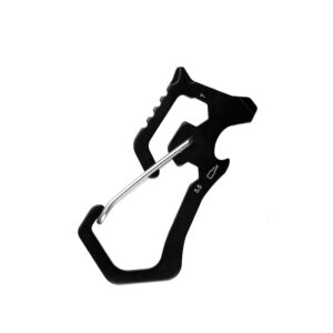 Portable EDC Multi-Tool Carabiner with Bottle Opener