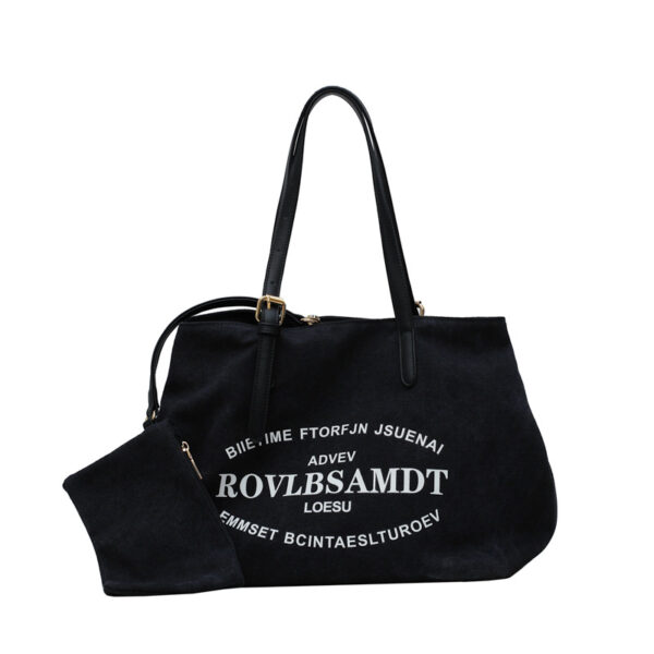 YIMYIK Fancy Canvas Shoulder Tote - Women's Bag - Image 3