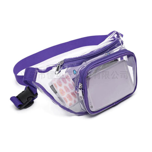 Custom Logo PVC Fanny Pack - Lightweight, Adjustable, Outdoor Chest Bag - Image 3