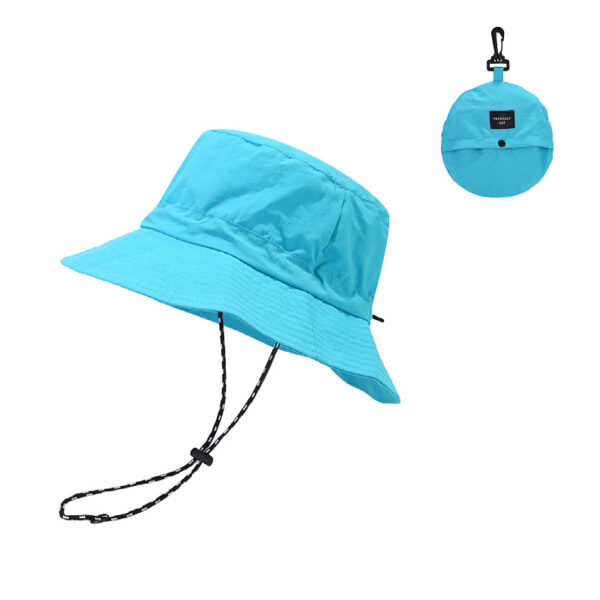 Custom Waterproof UV Sun Hat - Packable, Chin Strap, Wide Brim - Image 4