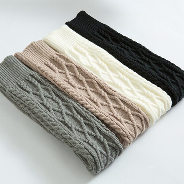 Wholesale Knitted Women's Over Knee Warmer Socks - Image 2