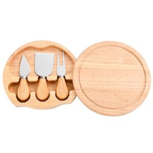 Wholesale Bamboo Cheese Boards - Round/Square with Cutlery Set