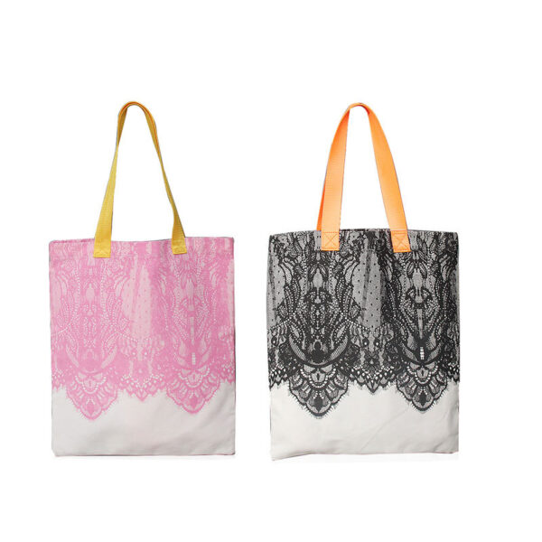 Custom Large Canvas Tote Shoulder Bag - Image 4