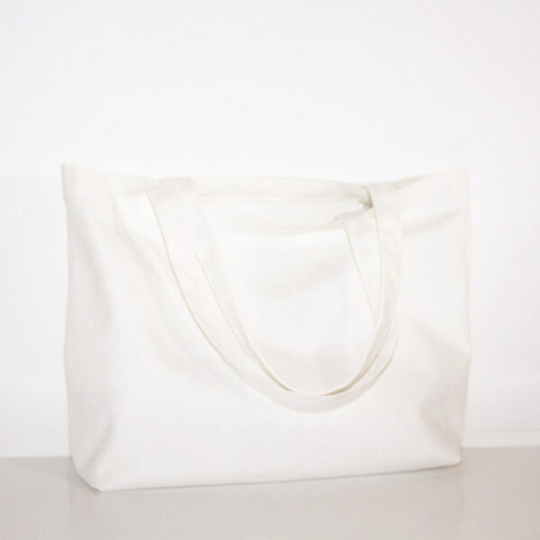 Eco Canvas Grocery Tote - Foldable Shoulder Bag - Image 5