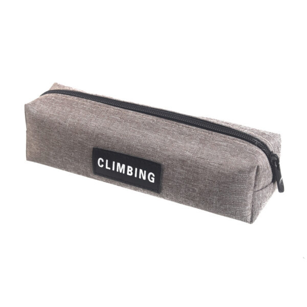 Canvas Student Pencil Case - Large, Solid Color, Direct from Factory