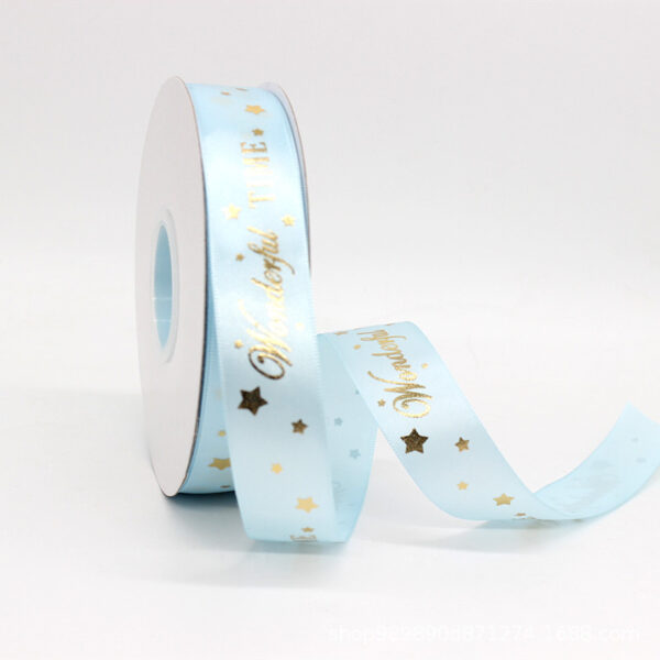 Custom Logo Satin Ribbon for Gift Wrapping - Image 4