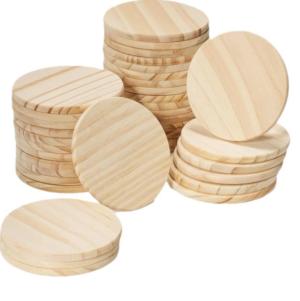 Custom Logo Natural Wood & Bamboo Coasters for Drinks