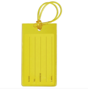 Plastic Travel Luggage Tags with ID Labels