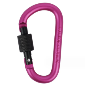 Aluminum Carabiner Keychain - D-Ring Locking Clip