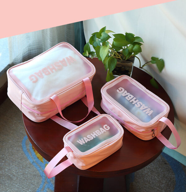 Custom Transparent Travel Cosmetic Bag - Image 2
