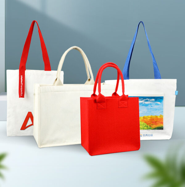 Large Canvas Women's Summer Handbag - Image 5