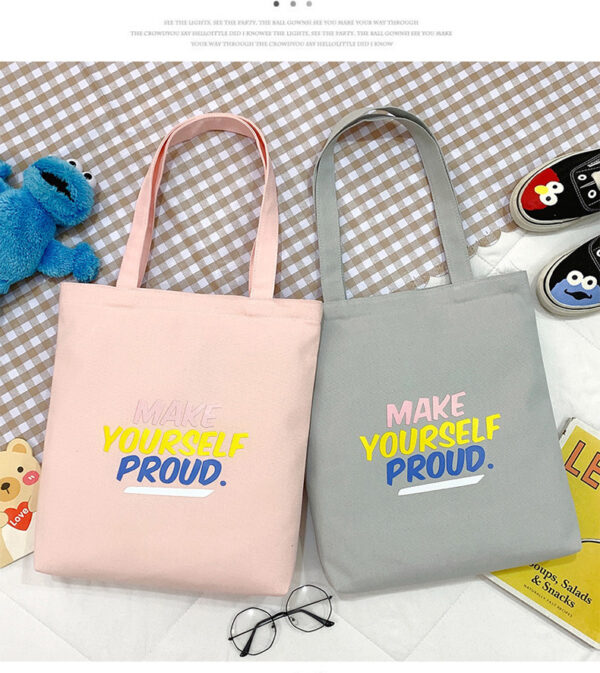 Large Cotton Shopping Bags, Reusable, Portable Totes - Image 6