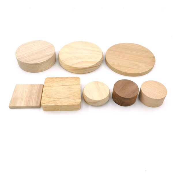 Custom Logo Natural Wood & Bamboo Coasters for Drinks - Image 2