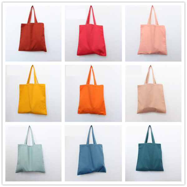 Eco Canvas Grocery Tote - Foldable Shoulder Bag - Image 6