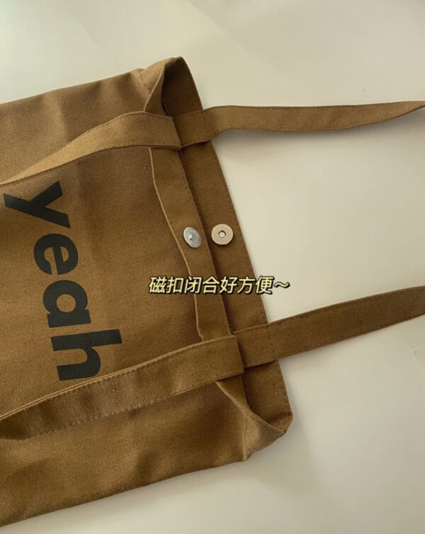 Custom Logo Organic Calico Canvas Tote - Image 5
